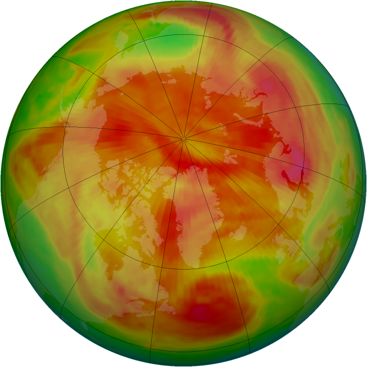 Arctic ozone map for 15 April 1979